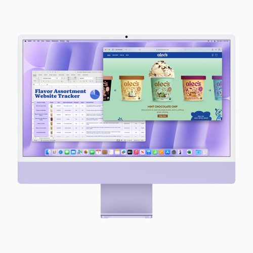 Apple iMac 24" M4 (2024), front and back