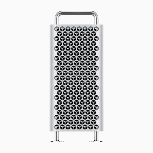 Apple Mac Pro M2 Ultra (2023), front and back