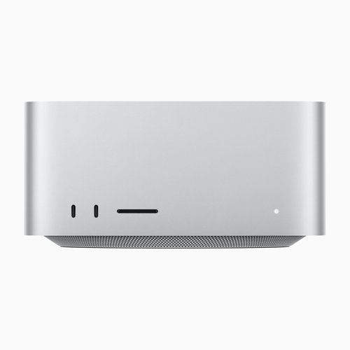 Apple Mac Studio M4 Max / M3 Ultra (2025), front and back
