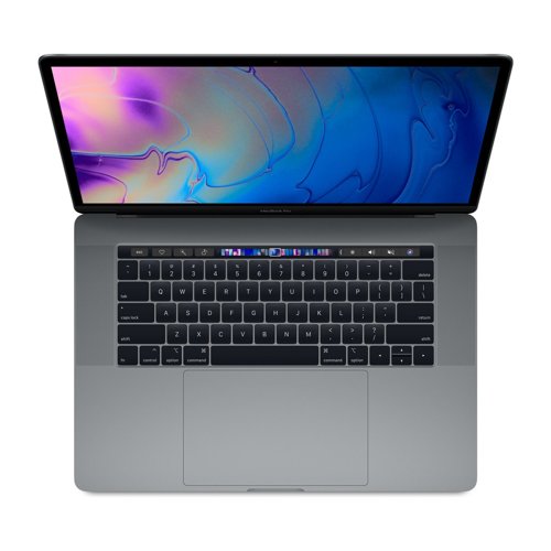 Apple MacBook Pro 15" Touch Bar (2018-2019), front and back