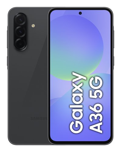 Samsung Galaxy A36, front and back