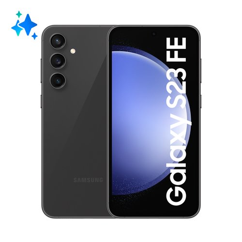 Samsung Galaxy S23 FE, front and back