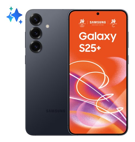 Samsung Galaxy S25+, front and back