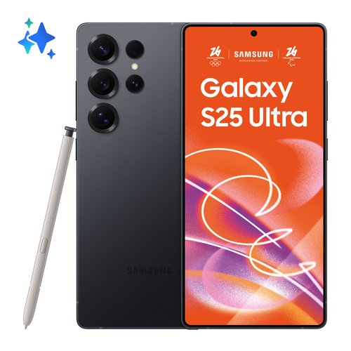 Samsung Galaxy S25 Ultra, vue de face et de dos