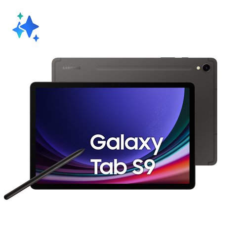 Samsung Galaxy Tab S9, voor- en achterkant