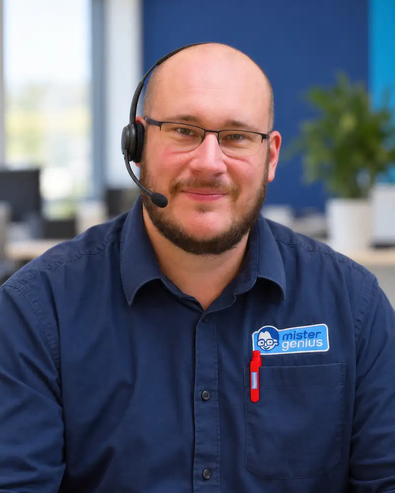 Benoit, conseiller informatique Mister Genius, portrait vertical